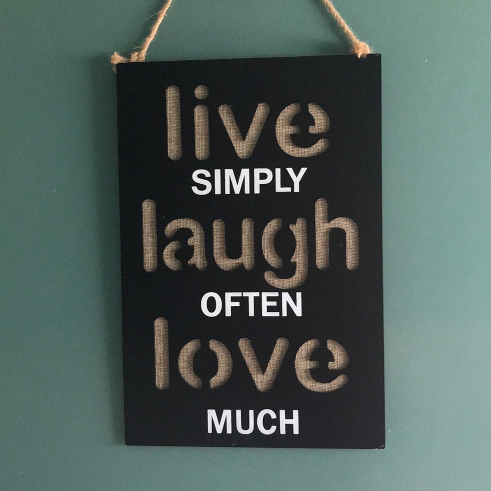Inspirational Frame Words of Wisdom. 13” x 9”.
